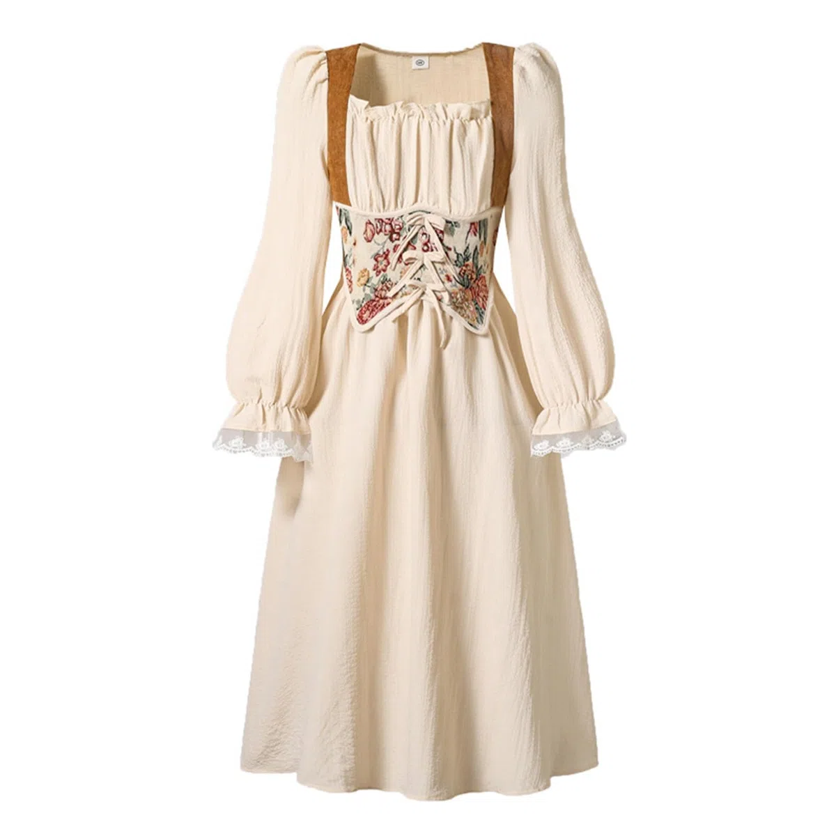 Generico Costumi Halloween - Abito da Principessa Medievale Rinascimentale Bambina Abito Vittoriano Stile Gotico da Palazzo Vestito Lungo per Carnevale