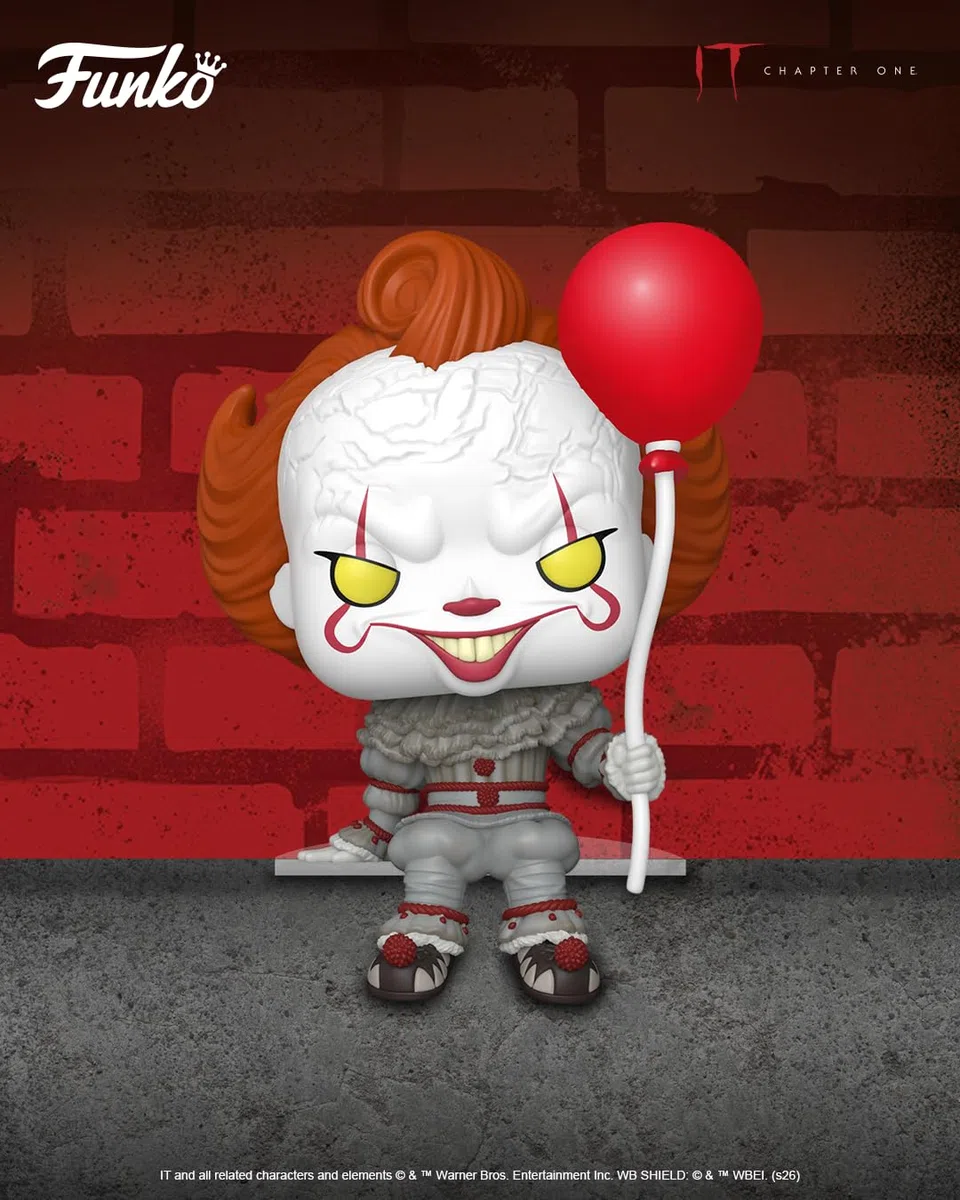 Funko POP! Movies: IT Capitolo Uno - Pennywise - Da esposizione - Figurina da collezione in vinile - Idea regalo - Prodotto ufficiale - Figurina da collezione e da esposizione