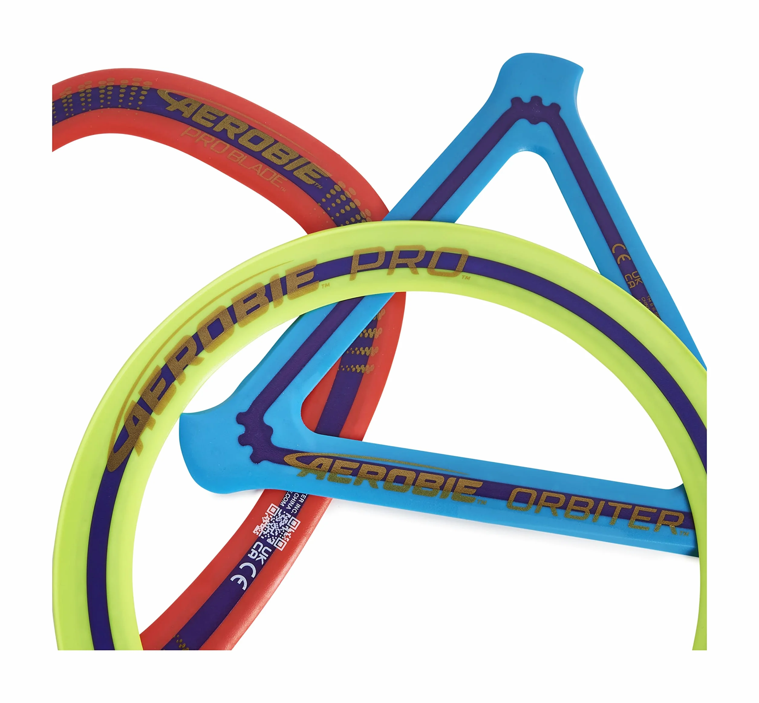 Aerobie 3 volanti in confezione combinata con anello Ring, Orbiter Boomerang e Pro Blade, 6064517