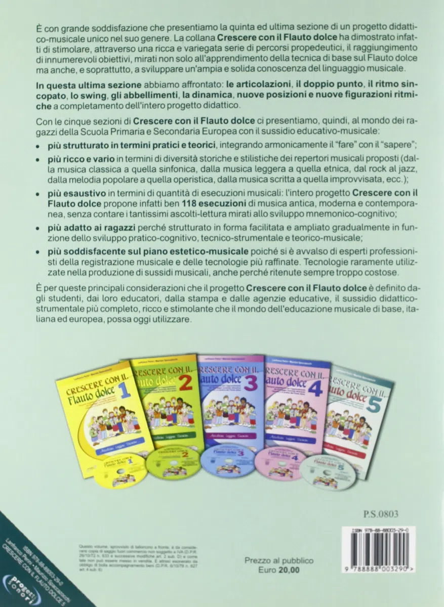 Crescere con il flauto dolce. Con CD Audio (Vol. 5)