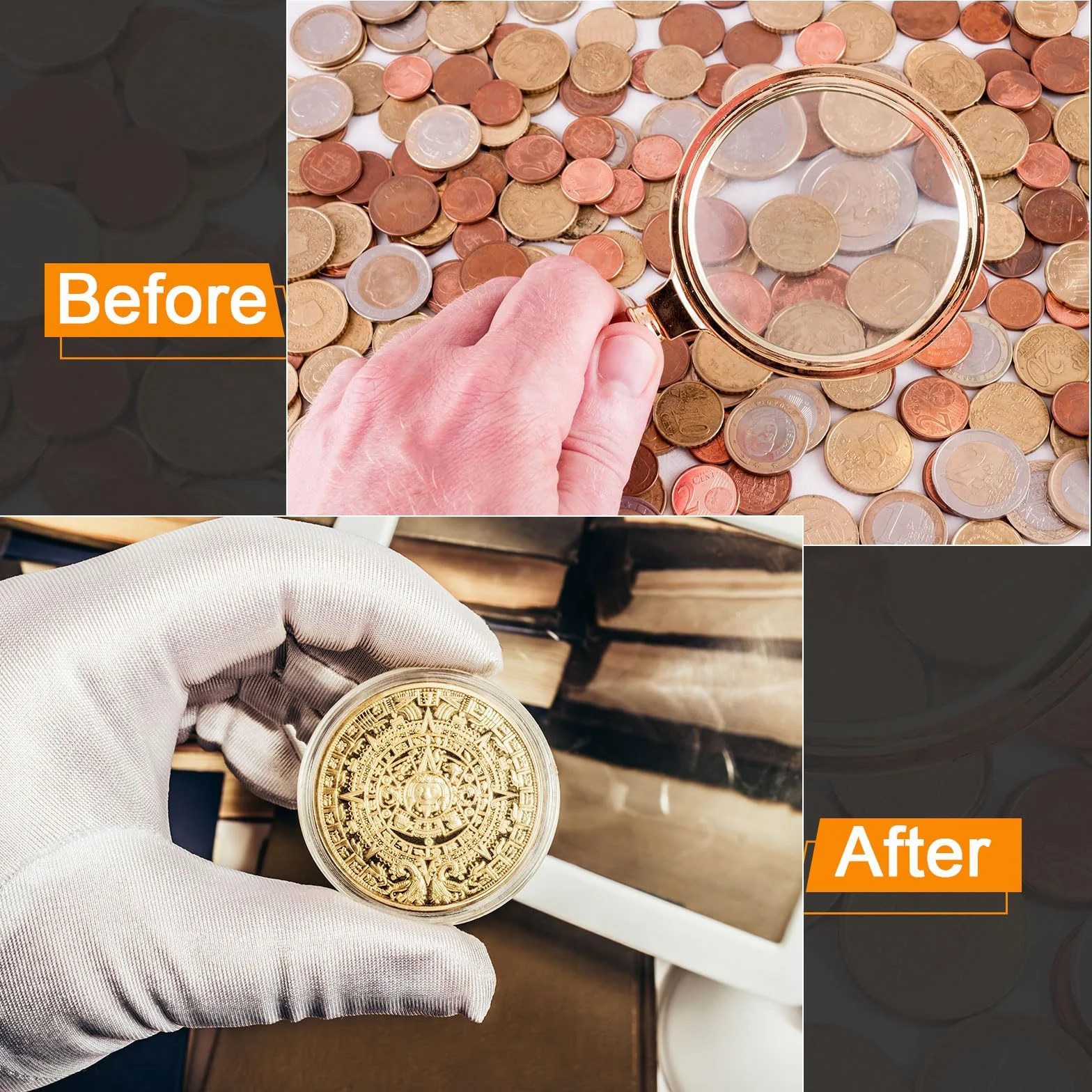 QUARKZMAN 20 Pz 23mm Portamonete per Dollaro D'Argento, Coperture in Capsula di Plastica Trasparente in Acrilico Contenitore Rotondo per La Collezione di Monete D'Argento O Tag Nfc