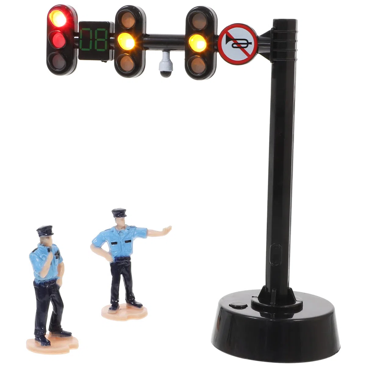 Kisangel Giocattolo semaforo per bambini, luci e suoni educativi di piccole dimensioni, apprendimento prescolare e educazione alla sicurezza del traffico, perfetto per giocare a casa e a scuola, con