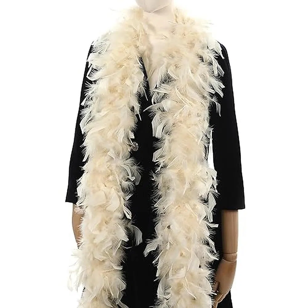 Boa di piume da 60 g, 18,8 m, per feste, Natale, matrimoni, centrotavola, costumi, concerti, animali domestici e decorazione della casa