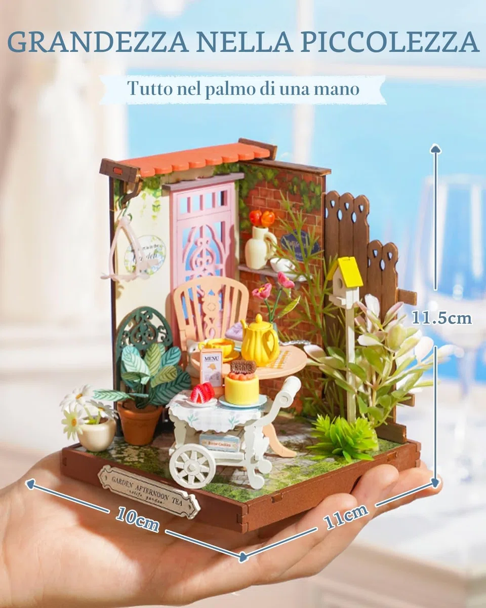 Rolife DIY Miniature House Modellismo Casa in Miniatura da Costruire Modellismo da Costruire Adulti 3D Puzzle Legno Diorama Kit Fai Da Te Regali Bricolage Adulti Insegnante Bimba Femmina