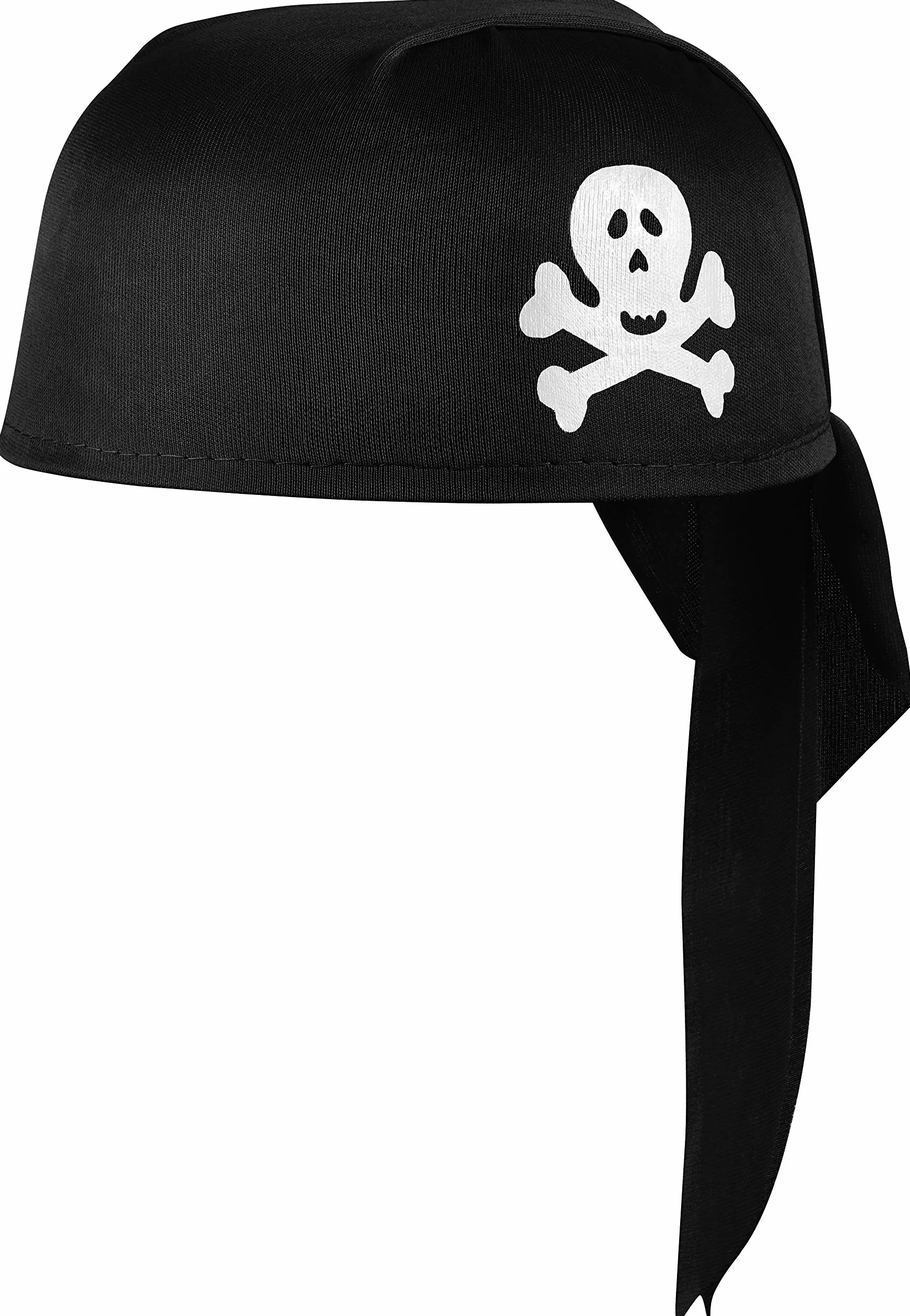 BALINCO Set da pirata 4 pezzi per bambini composto da cappello da pirata nero + sciabola + benda sull'occhio + gancio da pirata - set di costumi per carnevale