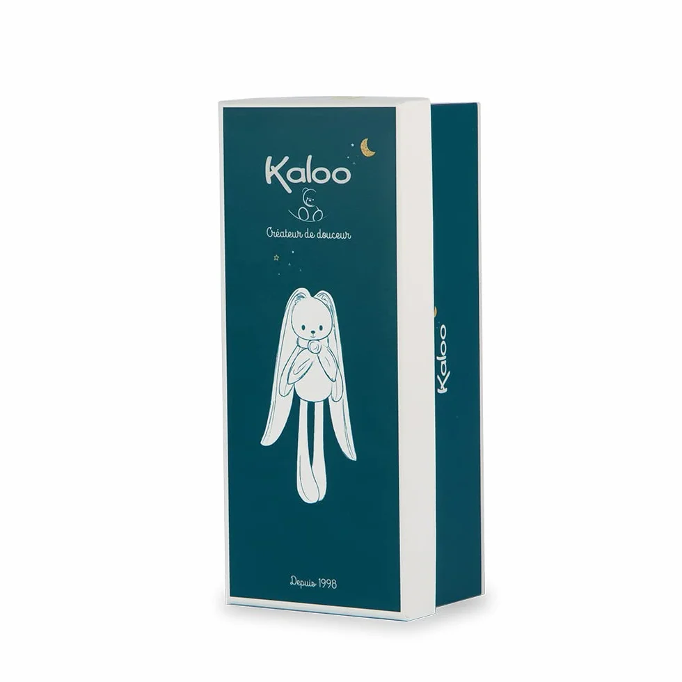 KALOO - Lapinoo - Doudou Coniglio - Peluche in Velluto a Coste per Neonato - 35 cm - Colore Terracotta - Materiale Ultra Morbido - Confezione Regalo - dalla Nascita, K972201