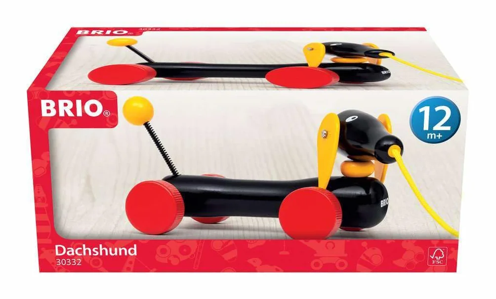 BRIO Draft Animal - Bassotto - Giocattoli in legno per bambini