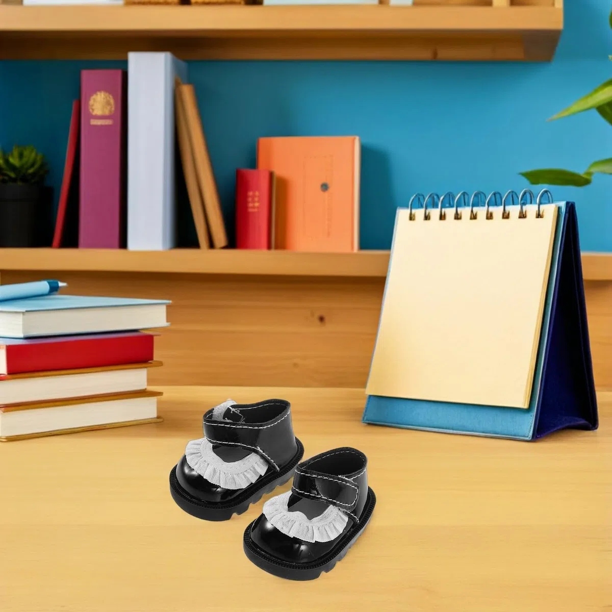 2 Paia di Scarpe per Bambole da 20 Cm, Mini Scarpe Reborn Rifiniture Eleganti, Accessori per Vestiti e Decorazioni di Scena per Giochi Creativi