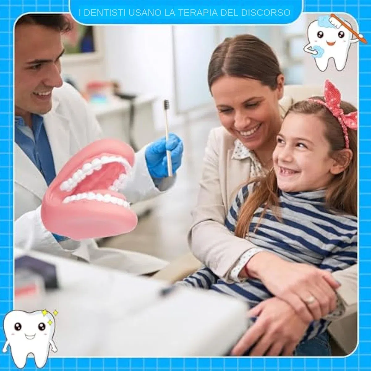 Marionetta Bocca Con Lingua – Strumento Educativo Logopedia Igiene Orale & Dentale | Modello Mascellare Mobile In PVC Con Spazzolino Per Bambini Asilo Apprendimento Domestico
