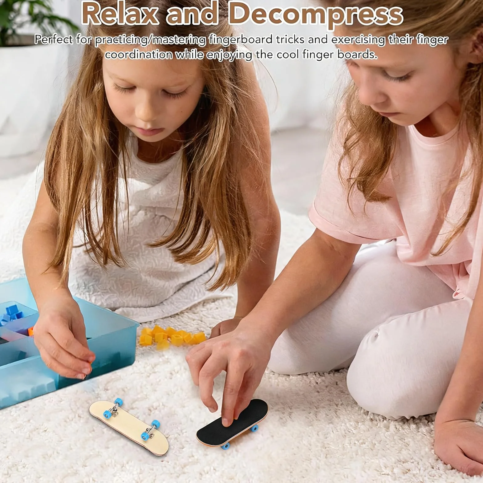 Mini Skateboard da Dita, 5 Strati acero Skateboard Mini, DIY Finger Skate per Dita, per gli Appassionati, Regali di Compleanno per Bambini, Giochi Giocattoli per Bambini