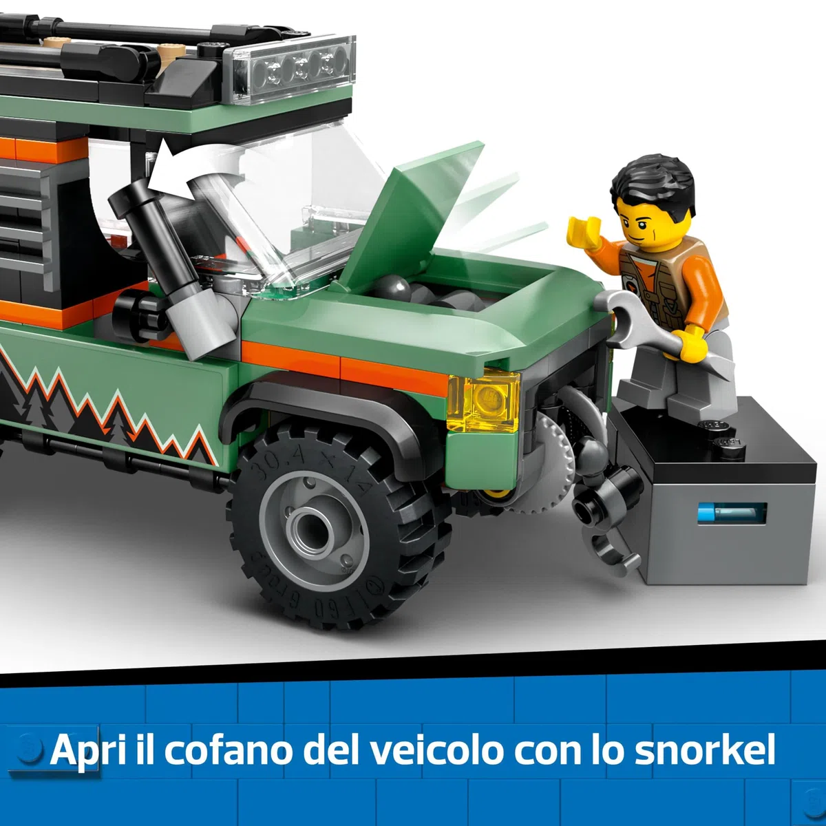 LEGO City Off-Road 4x4 Mountain Truck Toy Set - Building Toys for 6+ Year Old Boys & Girls - Fun Gift Ideas for Birthdays & Holidays - Incl. a Minifigure & Accessories - 60447