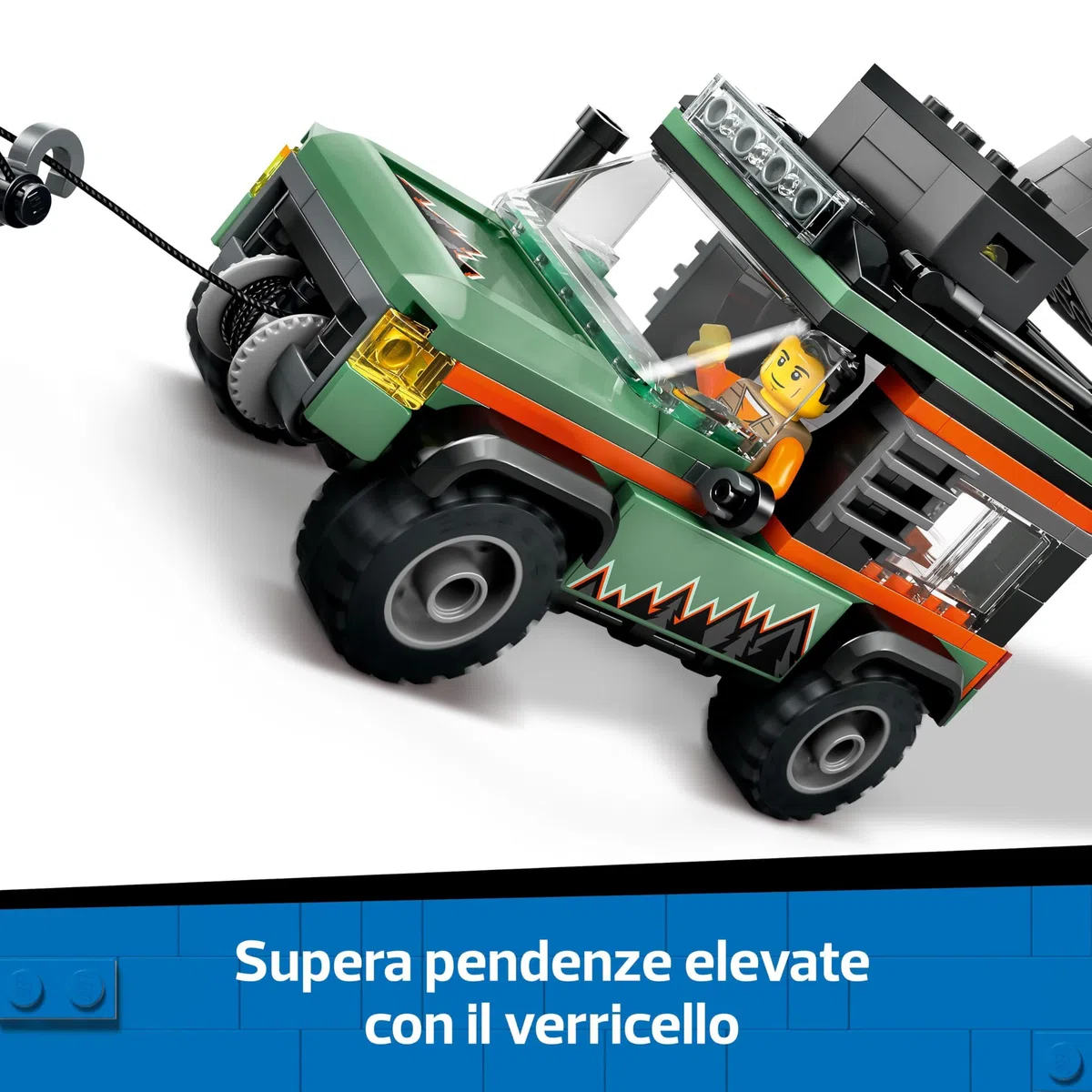 LEGO City Off-Road 4x4 Mountain Truck Toy Set - Building Toys for 6+ Year Old Boys & Girls - Fun Gift Ideas for Birthdays & Holidays - Incl. a Minifigure & Accessories - 60447