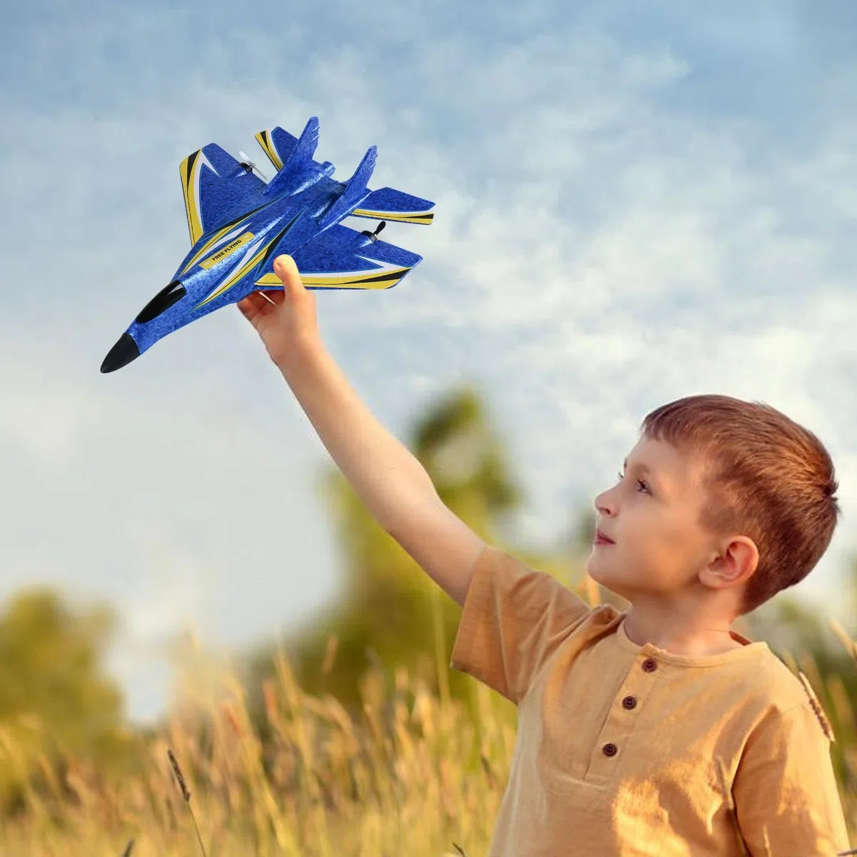 Aereo Telecomandato Con Fotocamera - Grande Aereo RC, Luci A LED Colorate | Giocattolo Volante Impermeabile Da 2,4 GHz, Motore Bimotore Per Uso Esterno Ed Interno, Aereo Educativo Per Bambini E Princi