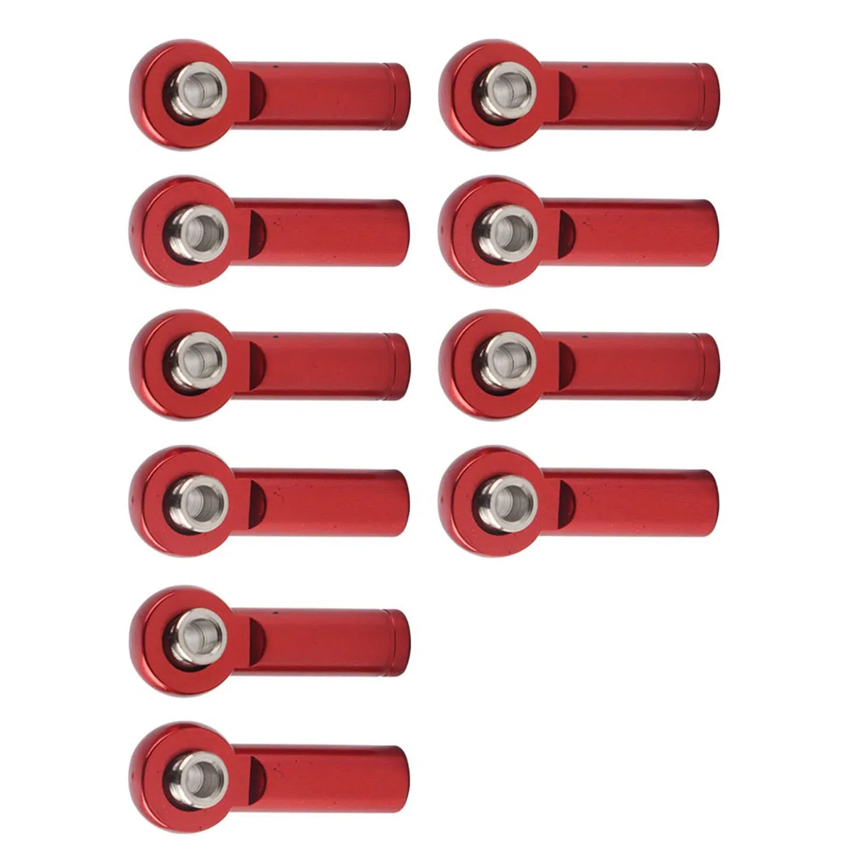 10 Pz Lega di Alluminio M4 Positivo Negativo Filo Tie Push Link Rod Giunto RC Auto Parti di Riparazione Accessori (Rosso)