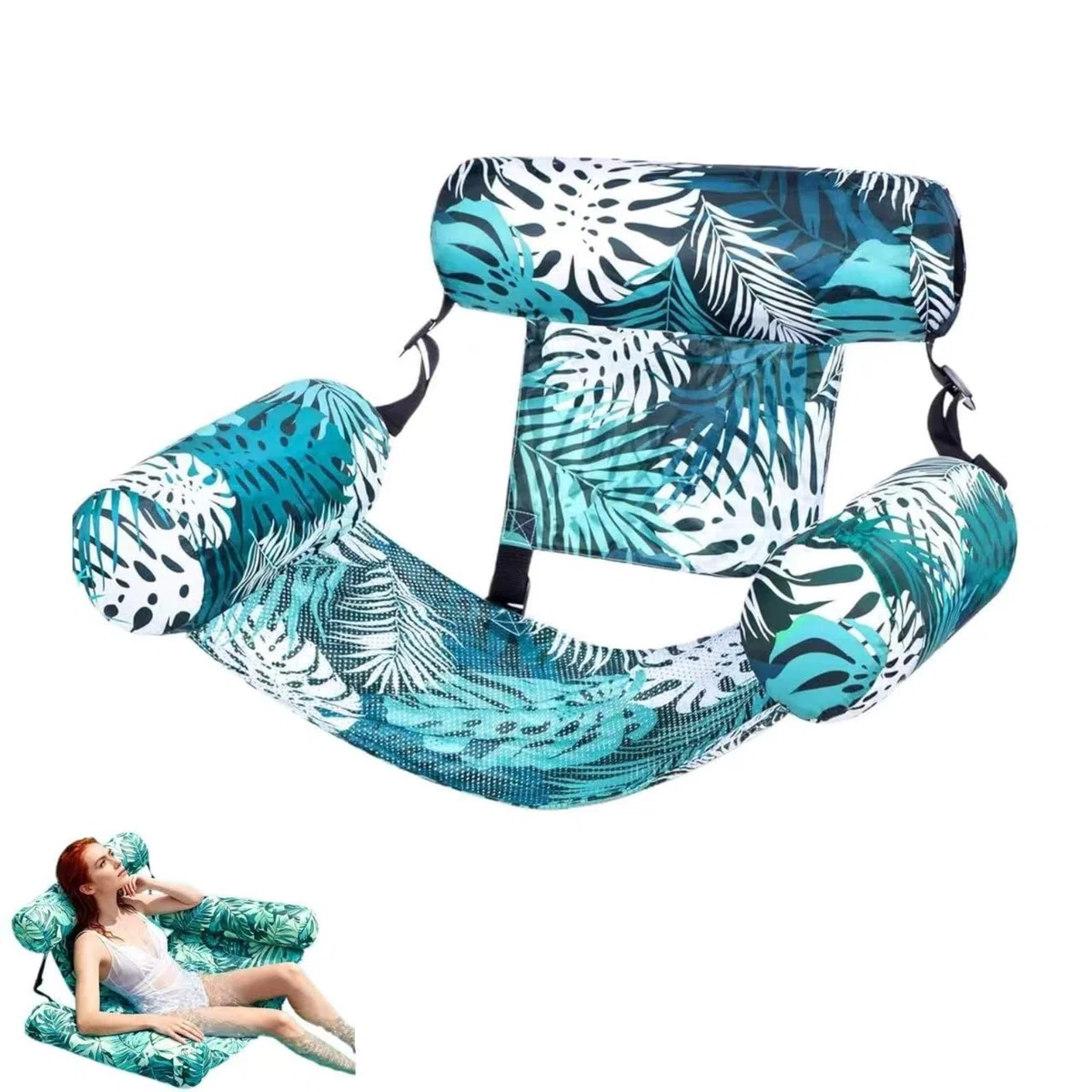 Galleggianti gonfiabili per piscina per adulti, sedia ad acqua gonfiabile, sedia da riposo galleggiante, adatto per feste estive, spiagge, laghi e altre attività ricreative acquatiche.