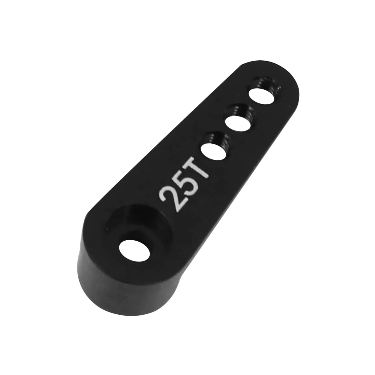WANGCL 5PCS 25T Servo Horn Alluminio Servo Horn Arm 28mm per 1/10 RC Car RC Crawler Monster Trucks Compatibile con FUTABA GM995 GM996R Servo - Nero
