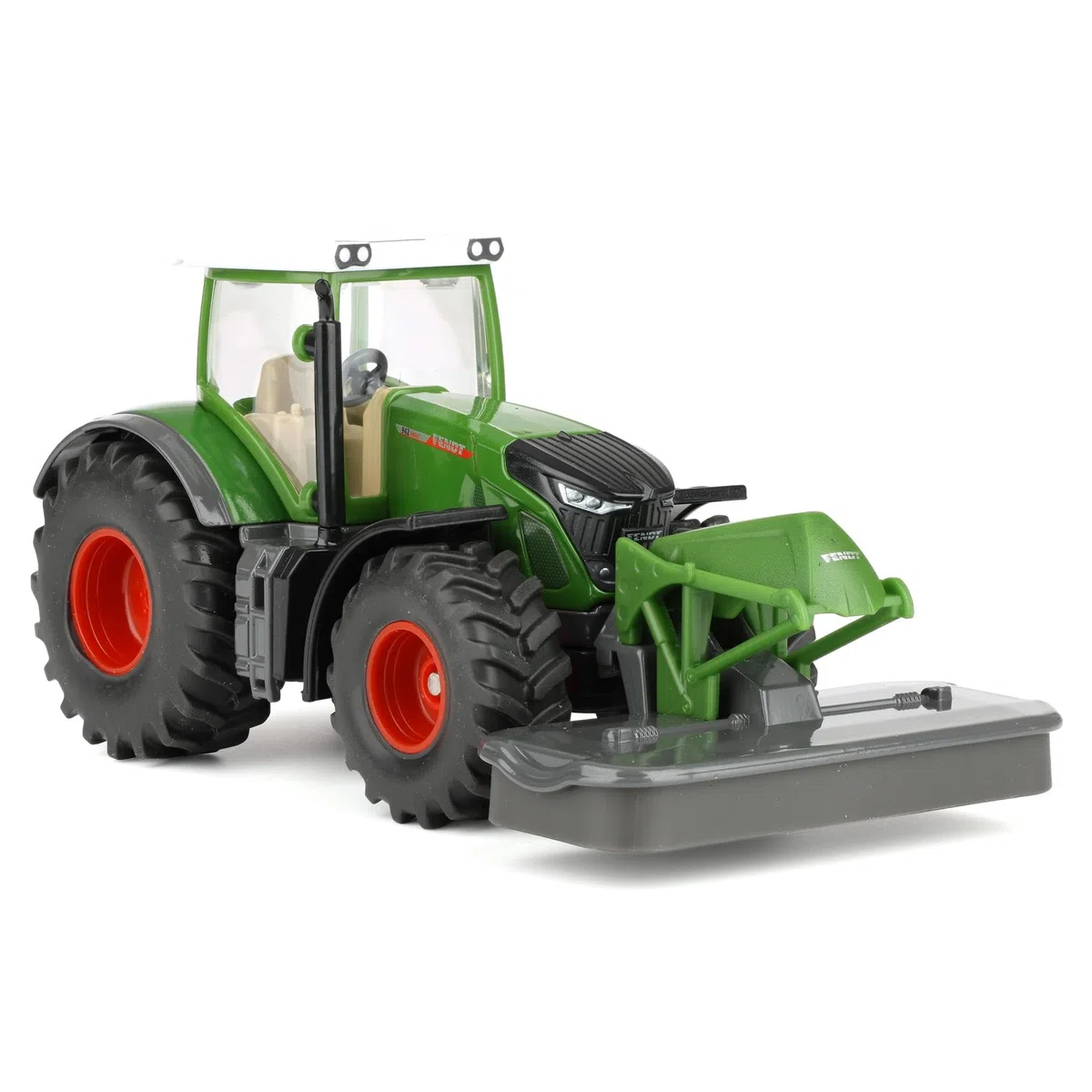 Siku 2000, Trattore Fendt 942 Vario con falciatrice frontale, Metallo/Plastica, 1:50, Verde, Falciatrice e cabina rimovibili, Gancio di traino