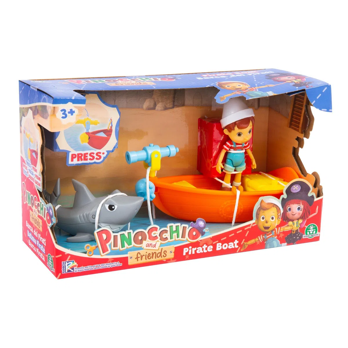 Giochi Preziosi PINOCCHIO BARCA DEI PIRATI CON PERSONAGGI PINOCCHIO