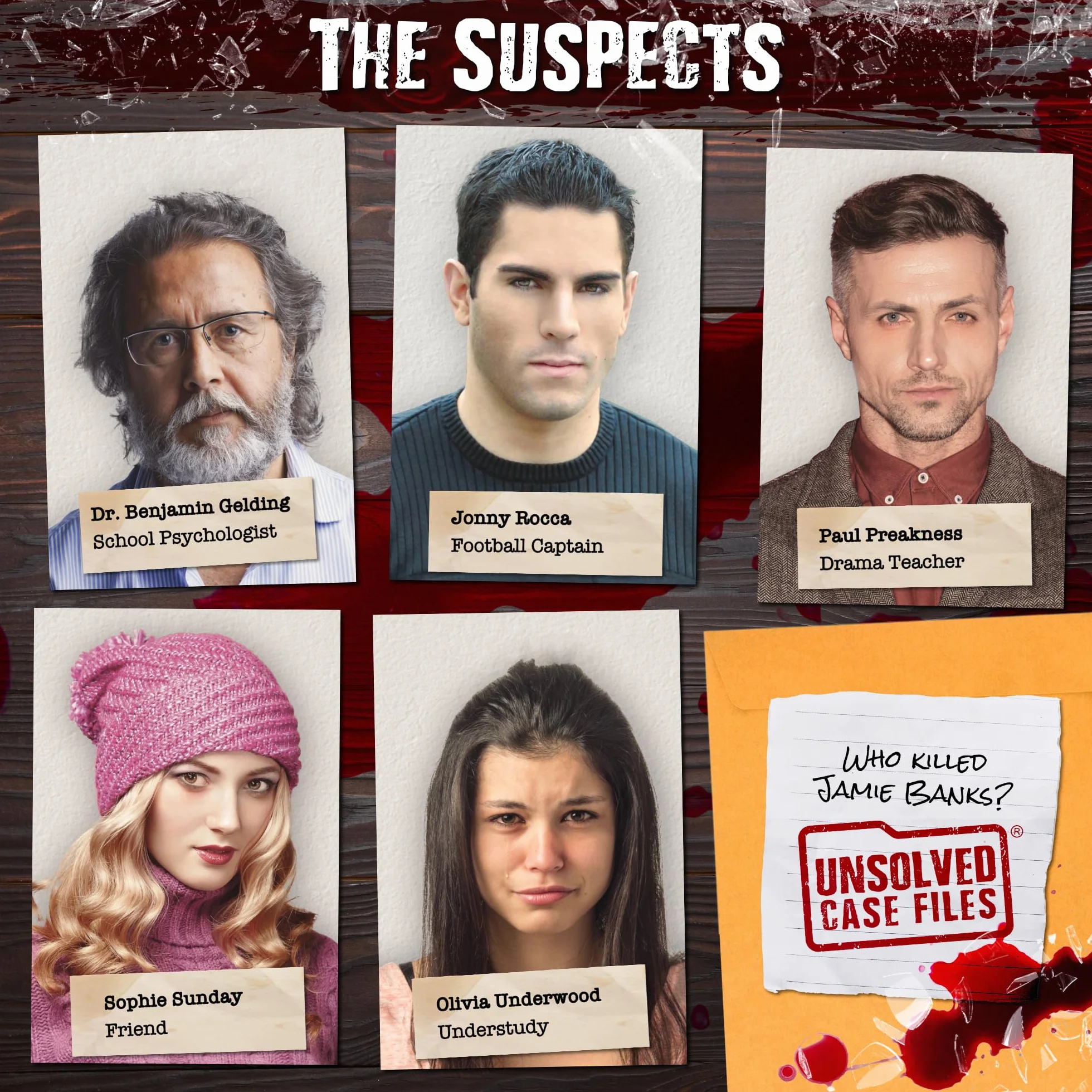 Unsolved Case Files | Banks, Jamie - Cold Case Murder Mystery Game | Riesci a risolvere il crimine?