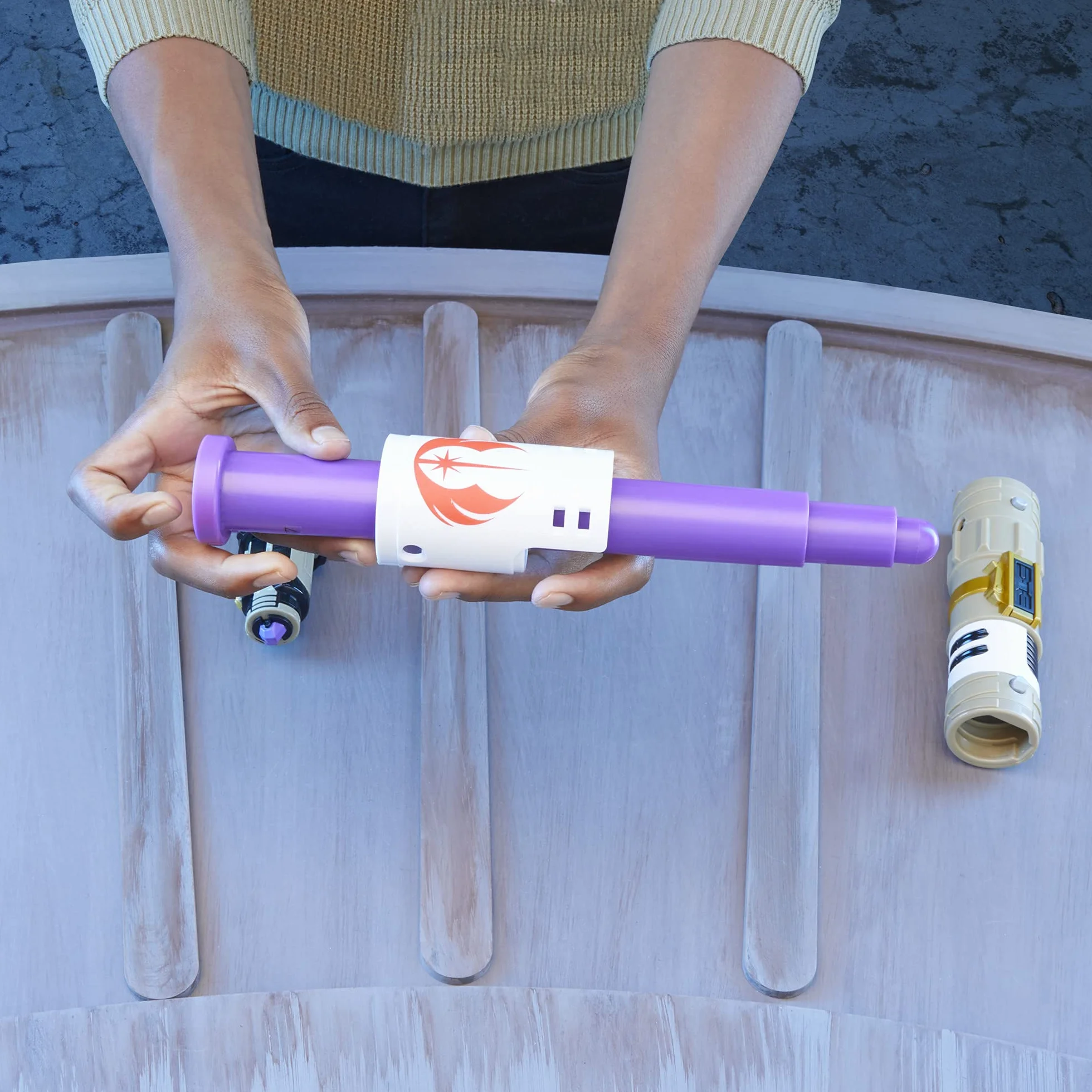 Hasbro Star Wars Forge Mace Windu, gioco di ruolo regolabile per bambini dai 4 anni in su