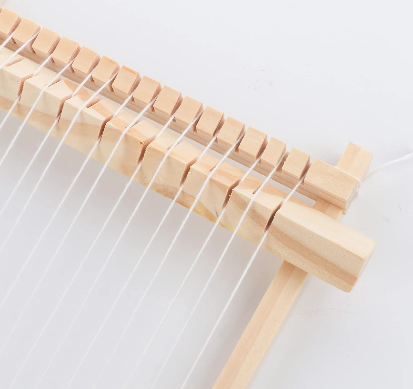Homewit Kit di tessitura per bambini, 22 x 17 cm, telaio in legno con lana colorata, filo per catena e accessori, ideale per principianti e bambini