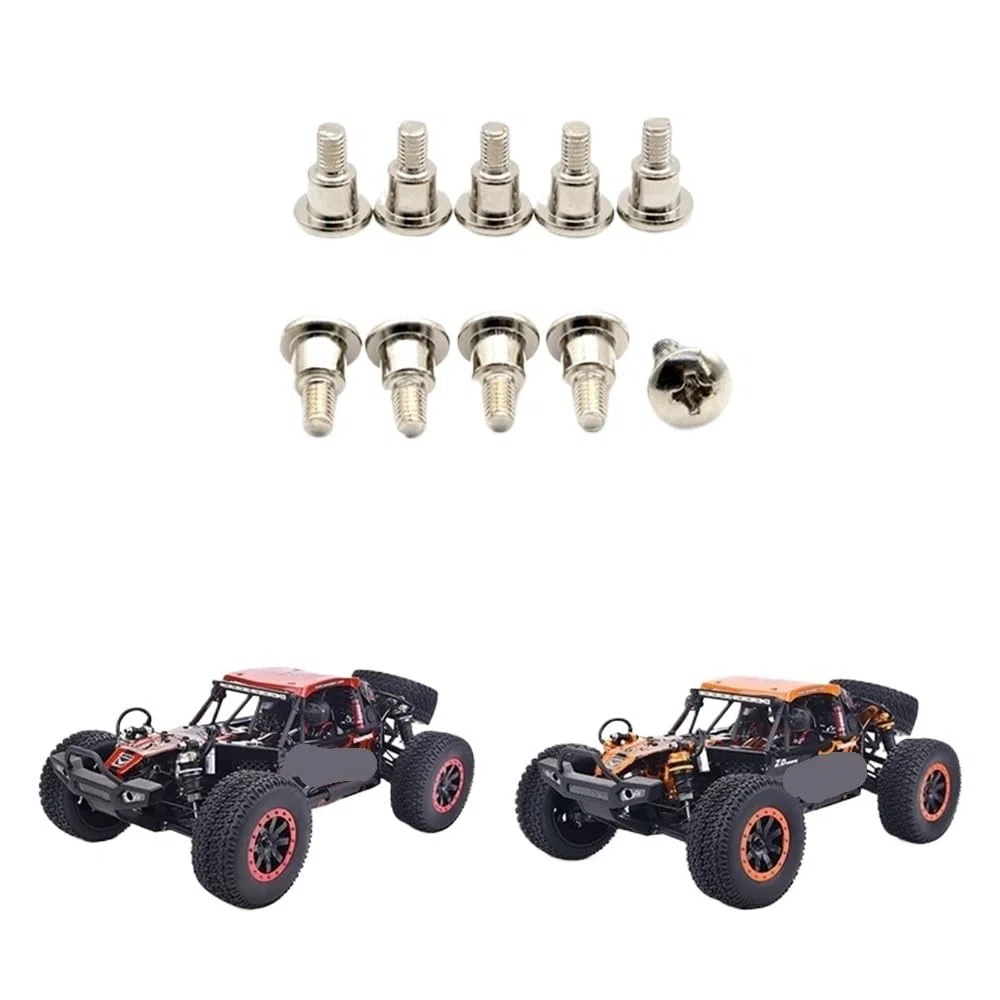 10pcs M3X4 1 viti di sterzo in metallo per 1 accessori per auto RC a 10 scala compatibili con ZD DBX 10 DBX10 10421 S 9102 Modelli