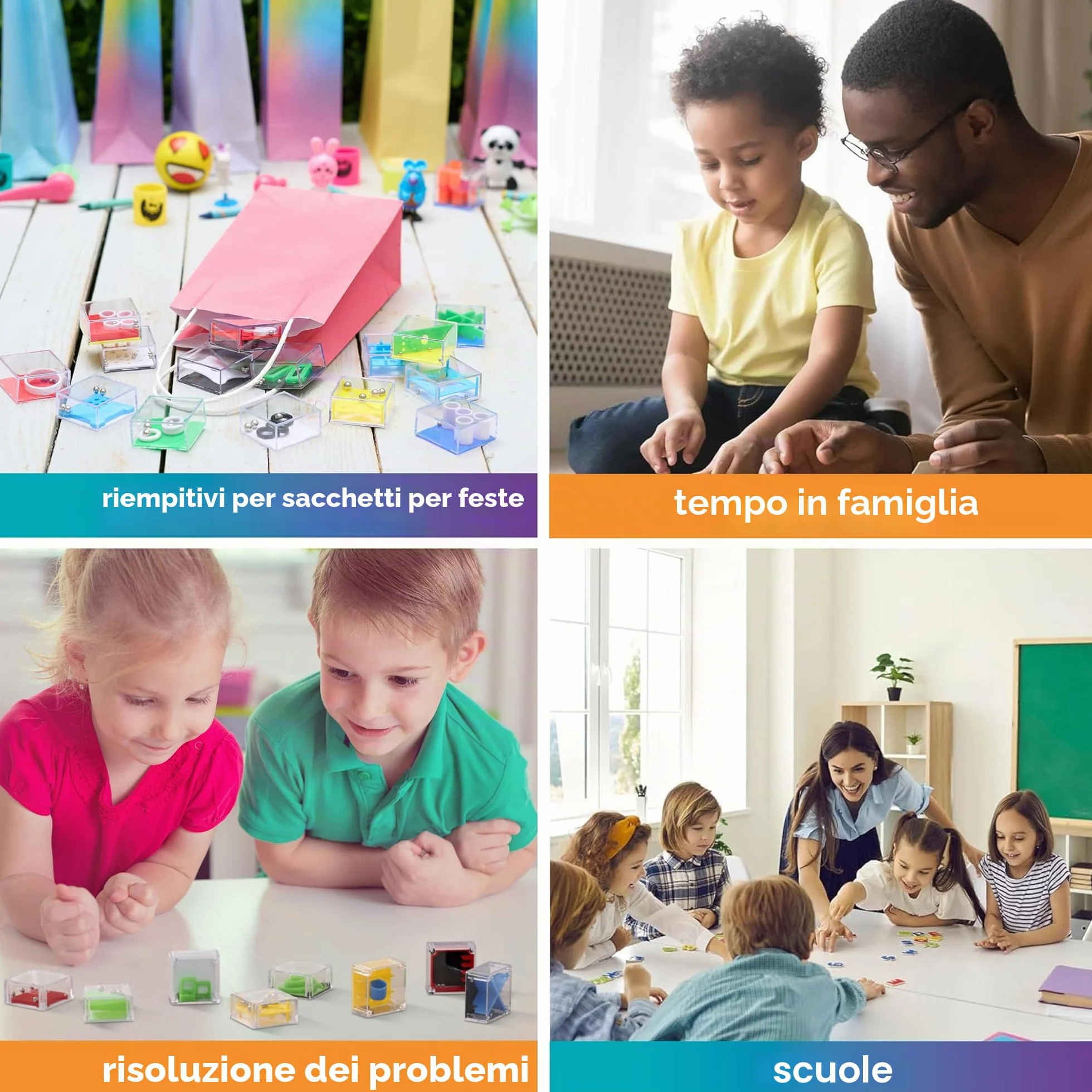 THE TWIDDLERS - 28 Pezzi Mini Giochi Puzzle Cubo Rompicapo - Perfetto per Regalini Compleanno e Fine Festa Gadget Bambini