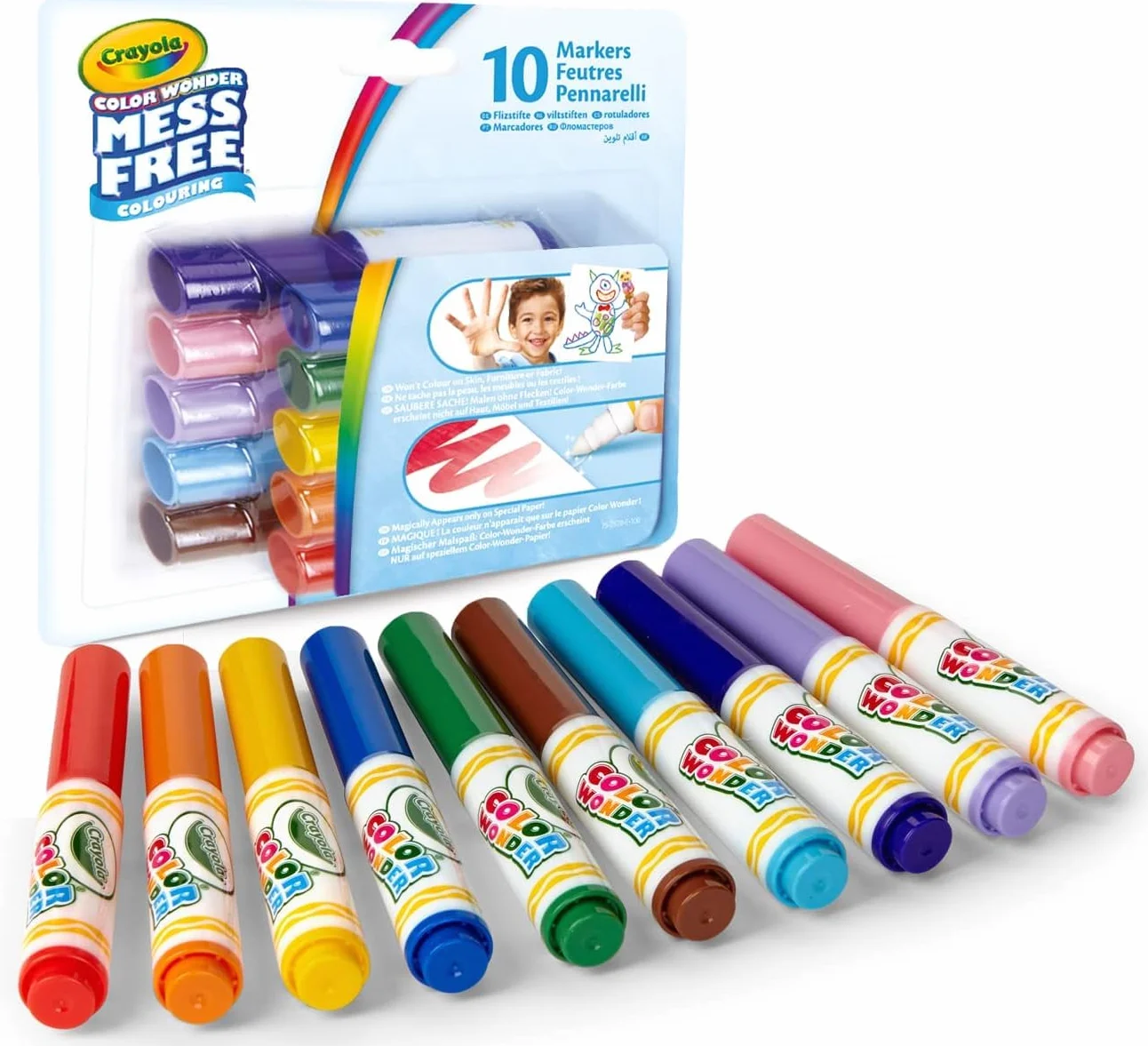 CRAYOLA - Color Wonder, Set Convenienza Colore Senza Macchia, Tema Bluey, Attività Creativa per Bambini, età 3,4,5 Anni