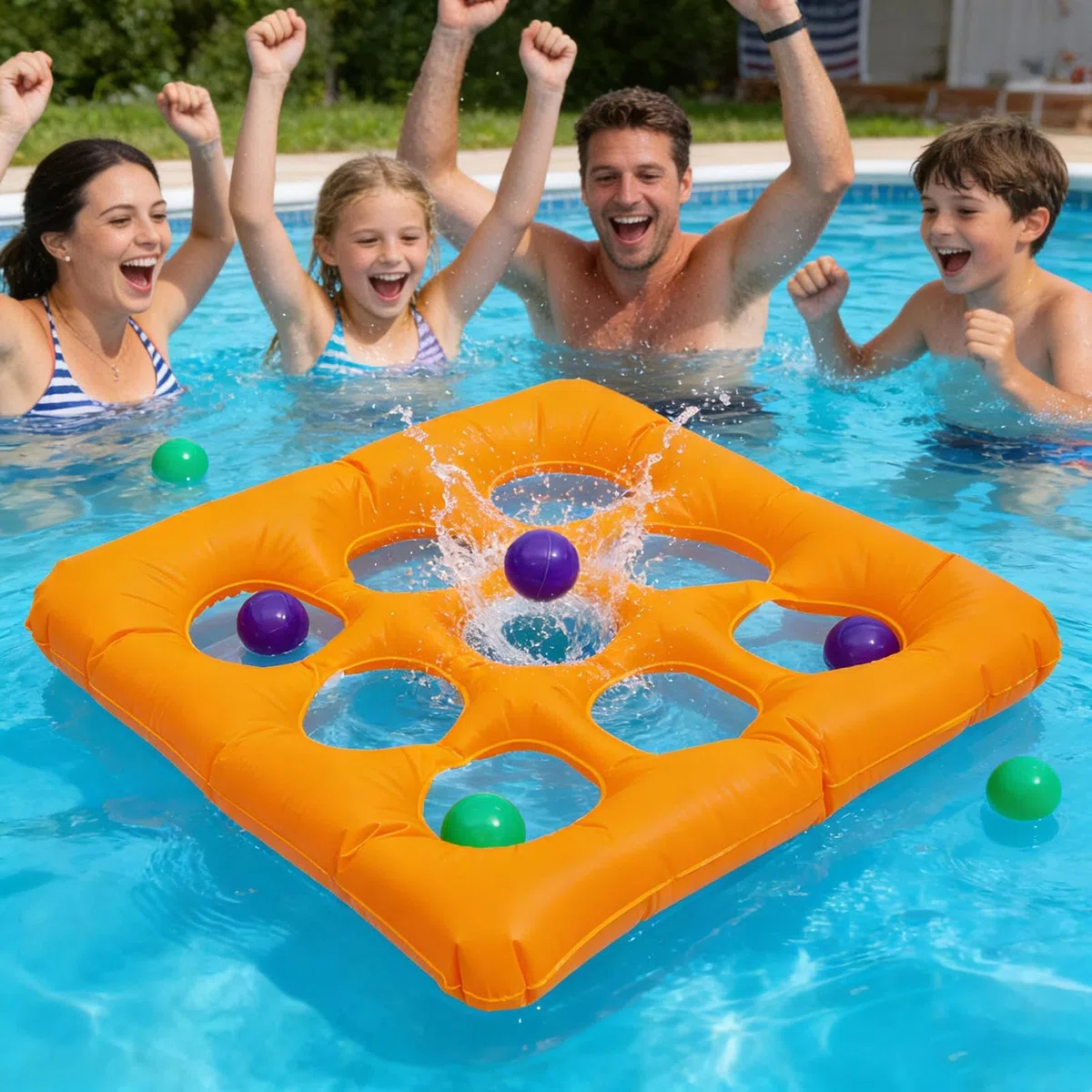 Set Di Galleggianti Gonfiabili Per Piscina,Giocattolo Galleggiante Per Nuoto Per Bambini E Adulti,Galleggianti Estivi Per Nuoto,Set Di Giochi Per Il Lancio Piscina,Regalo Estivo Per Giochi All'aperto