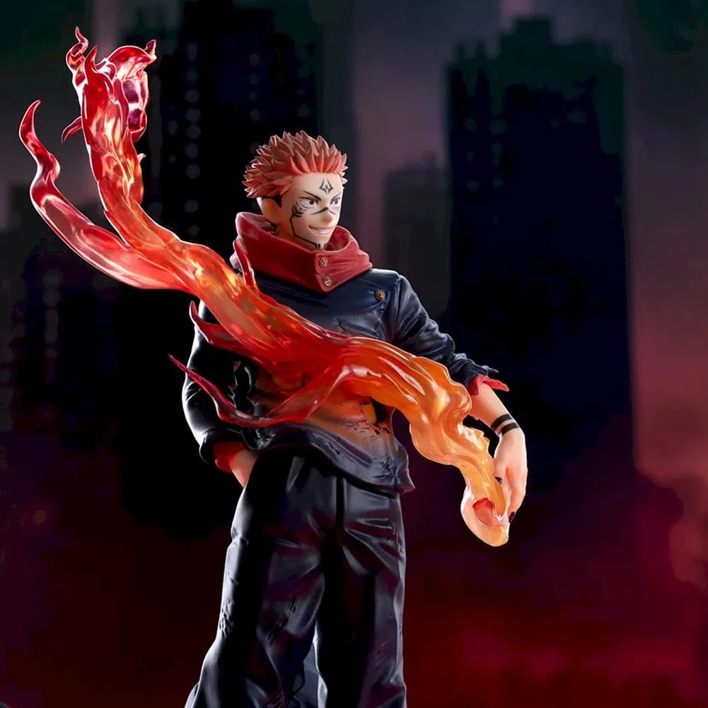 JJK Ryomen Sukuna Figura Anime in PVC, 21 cm Ryomen Sukuna combattimenti Figurine Collezione Modello Desktop Decoration Ornamenti Regalo