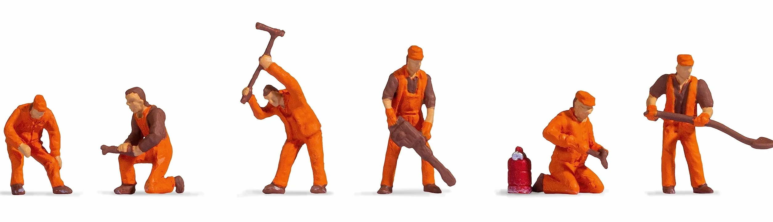 Noch H0 Personaggi Ancora trupp, Hobby, Accessorio Ideale per modellini ferroviari in Traccia N, Arancione