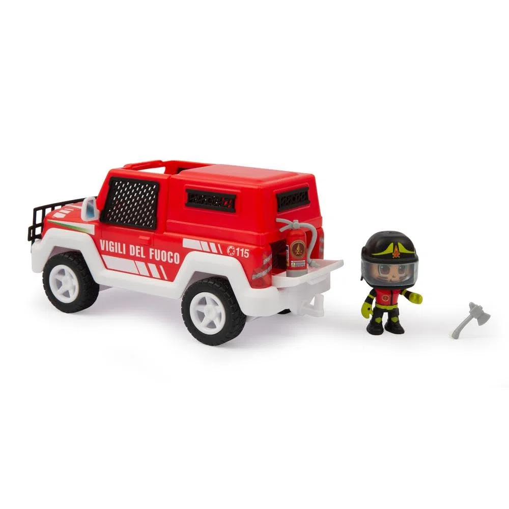 Giochi Preziosi Vigili Del Fuoco - Fuoristrada Dei Vigili Del Fuoco Giocattolo, Veicolo A Ruota Libera, Personaggio Da 7 Cm Articolato Incluso, Ricco Di Accessori, Per Bambini A Partire Dai 4 Anni