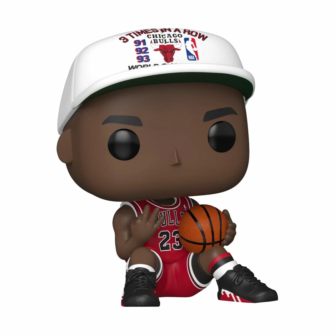 Funko POP! NBA: Chicago Bulls - Michael Jordan - 3 in a Row - Figura in vinile da collezione - Idea regalo - Prodotto ufficiale - Giocattoli per bambini e adulti - Modello di figura per collezionisti