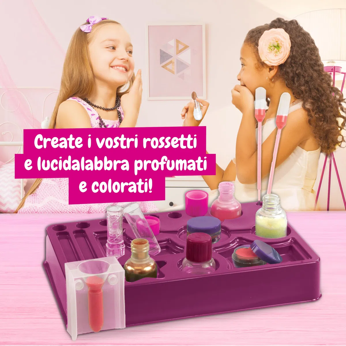 Science4you Kit per la Creazione di Rossetti e Lucidalabbra per Bambine – Crea i Tuoi Lucidalabbra, Rossetti - 7 Attività di Bellezza per Bambini Incluse, Regalo Originale per Bambina 8 9 10 11+