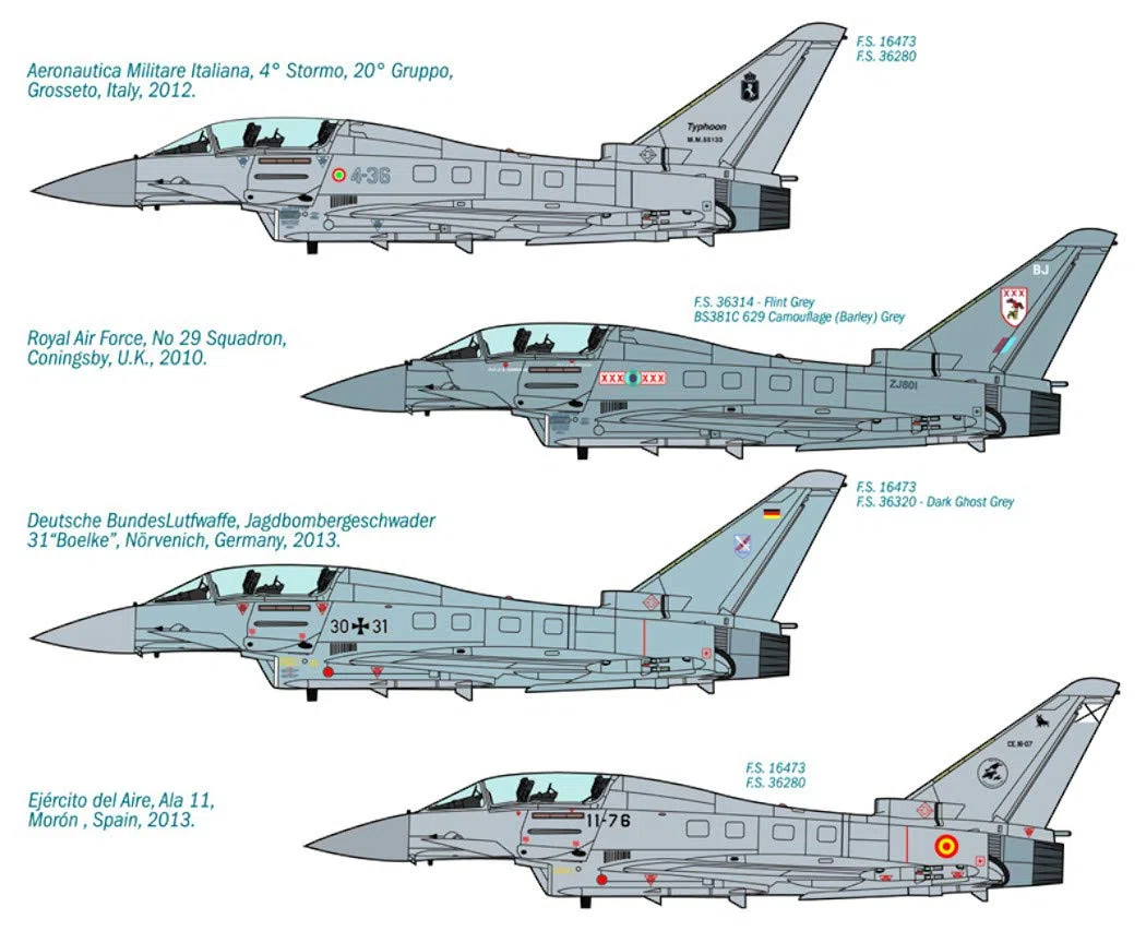 Italeri 1340 - Ef 2000 Typhoon (Twin Seater) Model Kit Scala 1:72
