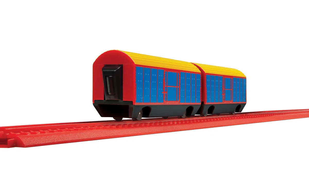 Hornby Playtrains, Pacchetto Furgone Chiuso Express Goods per Playtrains Treni a Batteria telecomandati, Set di Trenini Giocattolo per Bambini Accessori per età 3+