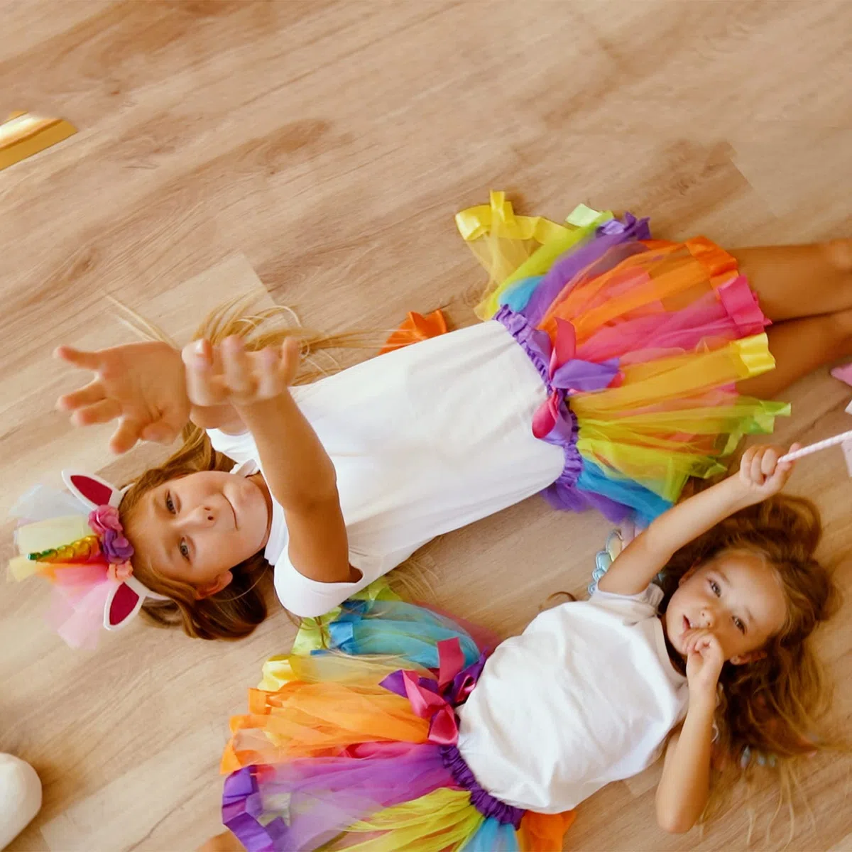HIFOT Costume da Unicorno Bambina,Vestito da Principessa con Cerchietto Unicorno, Tutu Gonna per Festa Compleanno Partito Regalo Carnevale