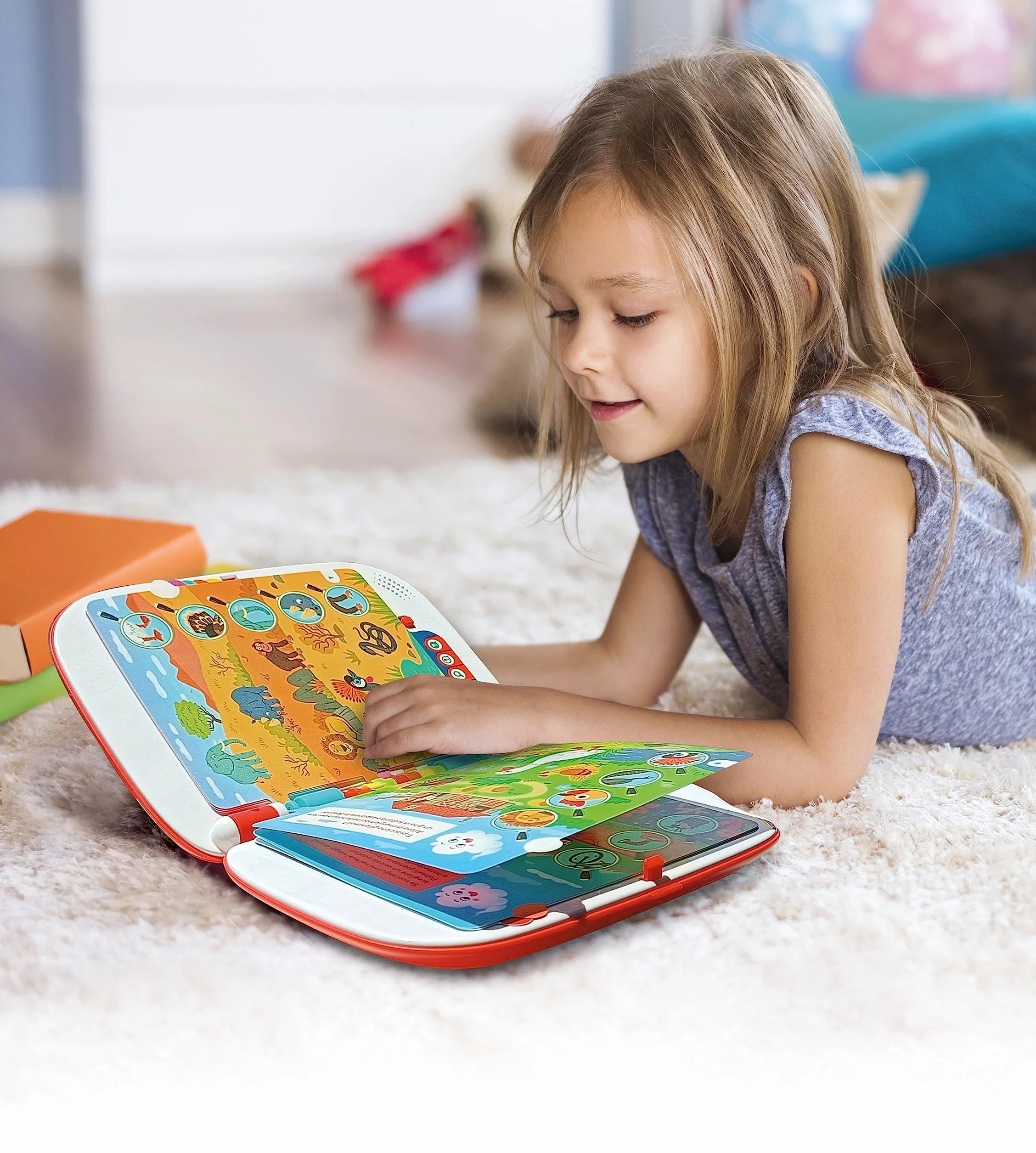 Clementoni - 16430 - Sapientino - Girapagina - Libro Elettronico Bambini, Gioco Educativo 3-6 Anni, Libro Interattivo, Elettronico Parlante, Apprendimento Acustico, Con Batterie