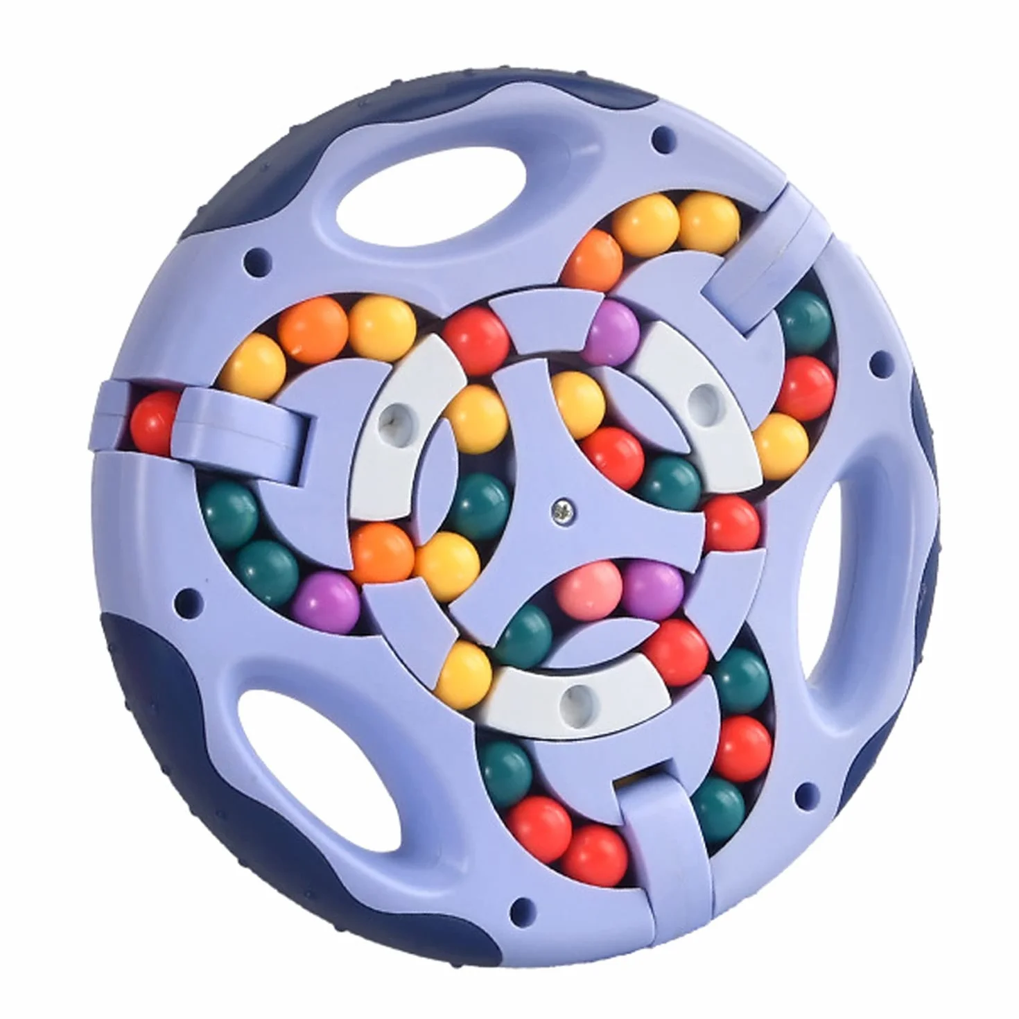 GERUI Giochi di intelligenza rotanti, IQ Game Magic Bean Rotating Cube Giocattoli di decompressione puzzle per bambini adolescenti adulti – più recenti giocattoli di sollievo dell'ansia (blu)