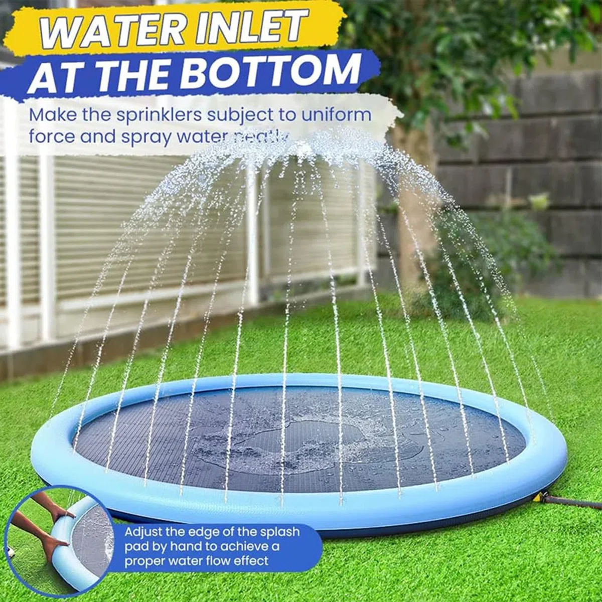 Tappetino Da Gioco Con Irrigatore, Tappetino Da Gioco Con Irrigatore, Tappetinos Per Giochi Acquatici Per Bambini, Tappetinos Spray Per Irrigatori Da Giocos All'aperto Per Bambini Dai 4 Agli 8