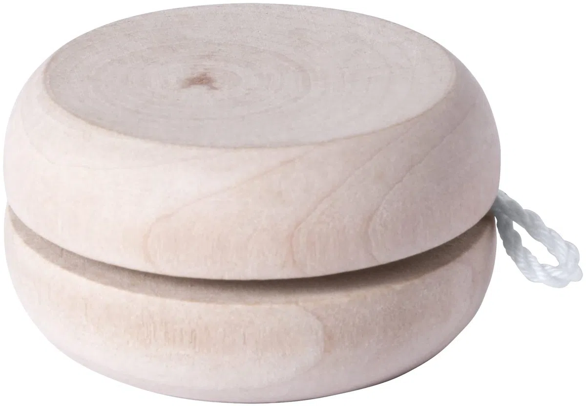 JoJo Yoyo - Confezione da 10 pezzi, in legno naturale, per feste di compleanno dei bambini, per feste di matrimonio, festa dei bambini