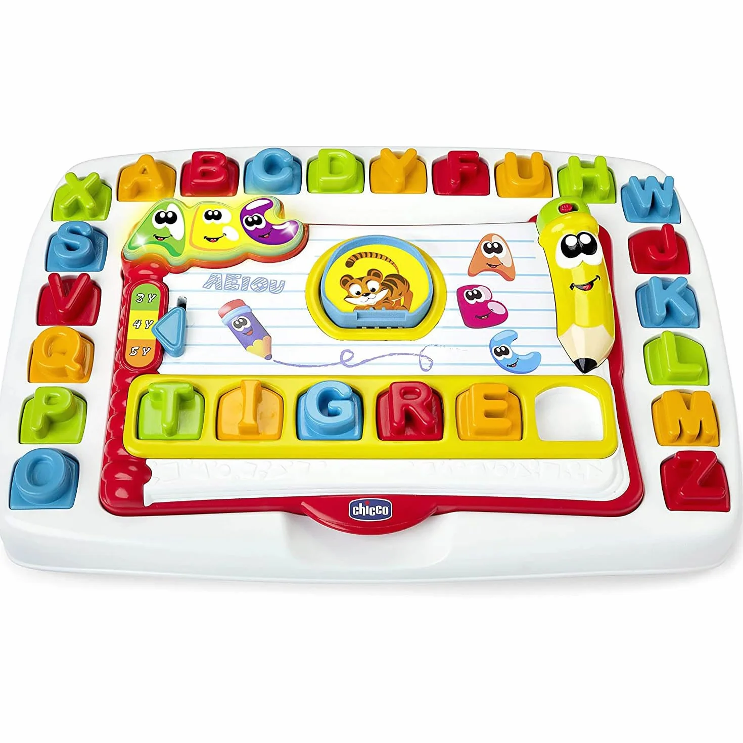 Chicco Banco Scuola Leggi e Impara Edu4You Bambini, Gioco Educativo Evolutivo Elettronico e Parlante per Imparare le Lettere dell'Alfabeto, Ispirato al Metodo Montessori, Giochi per Bambini 3-6 Anni