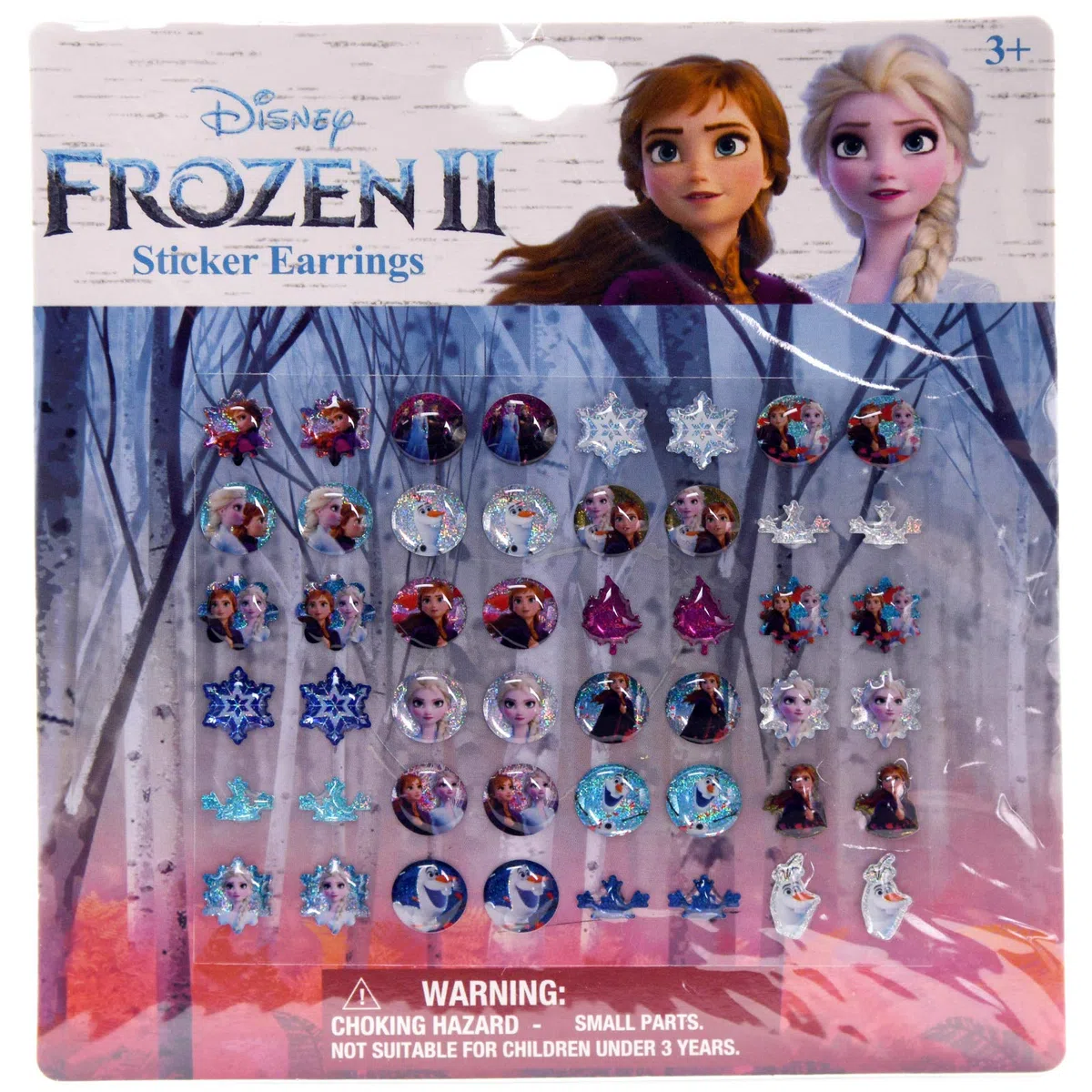 Disney Frozen Sticker Earrings - Set of 48 (24 Pairs) Features Olaf, Anna & Elsa by Disney Frozen