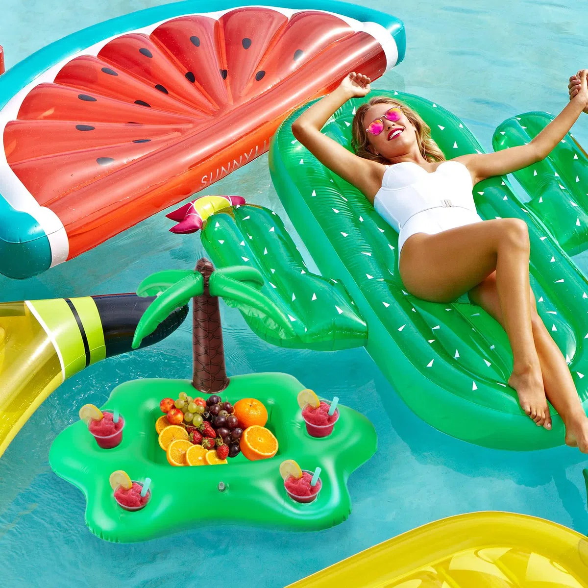 Portabicchieri gonfiabile,Tavolo Bar Piscina,Portabicchieri per piscina galleggiante,Portabicchieri piscina gonfiabile,Porta tazza gonfiabile,Float Party Pool per la spiaggia e le feste in piscina