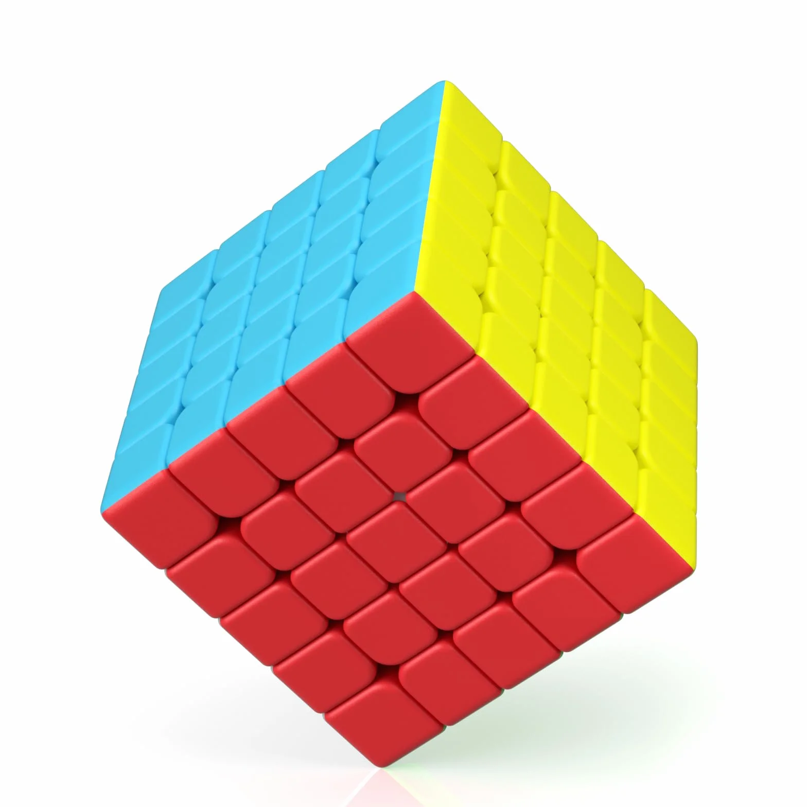 ROXENDA Speed Cube, Stickerless Cube - Solido Durevole & Tornitura Regolare, Il Miglior Cubo Magico di Puzzle 3D - Gira più Velocemente Dell'originale(5x5x5)