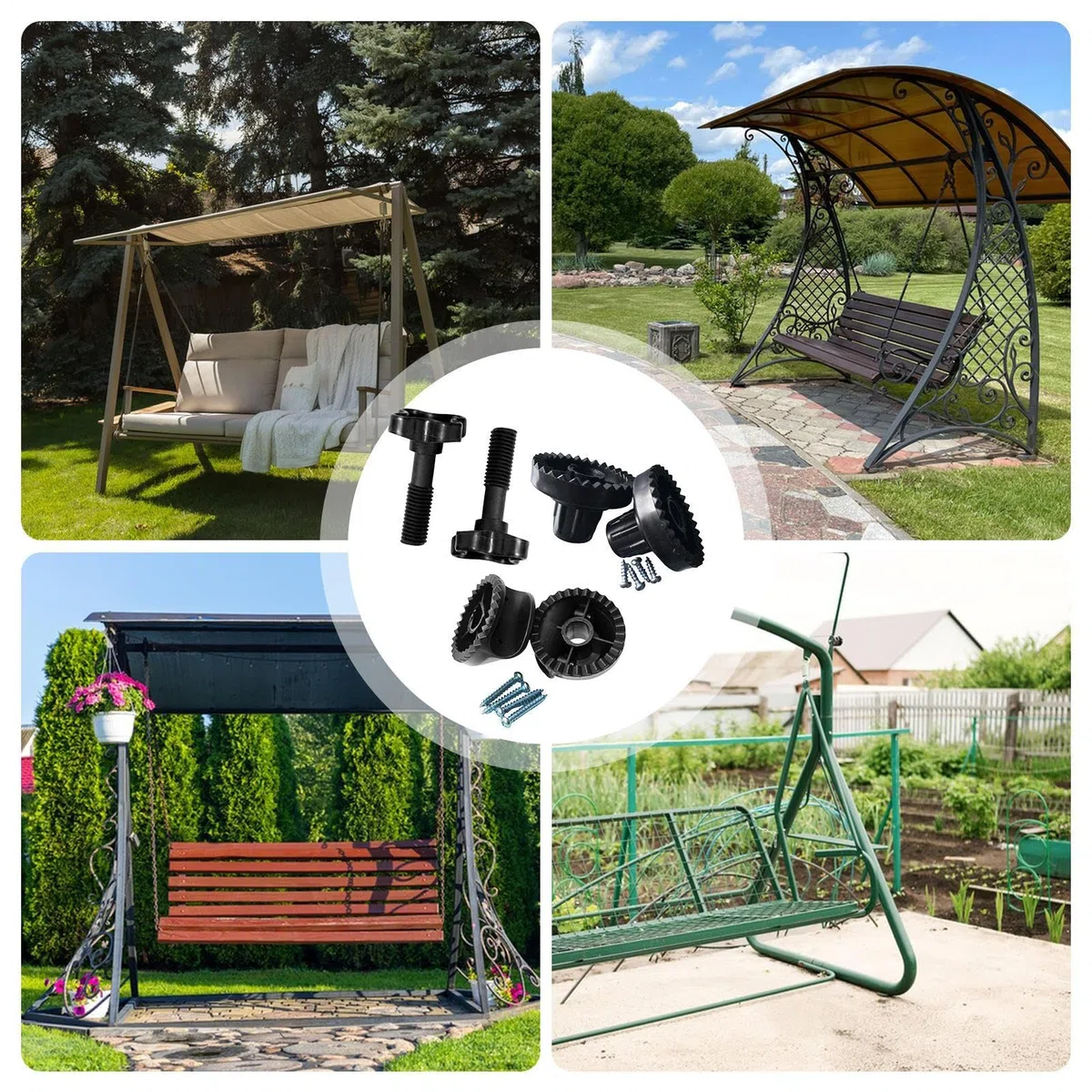 Generico Accessori Per Baldacchino Altalena - Parti Di Ricambio Per Altalene | Strumento Di Manutenzione Esterno Per Giardino, Patio E