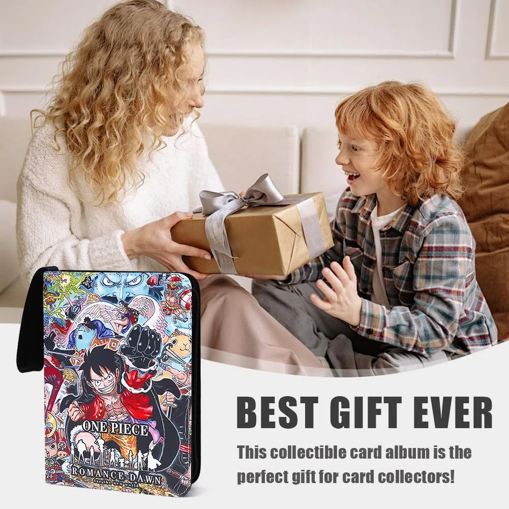 Onepiiece Album per Carte Album di Carte Collezionabili 50 Pagine e può Contenere 400 Carte Portatile Impermeabile Raccoglitore per Carte