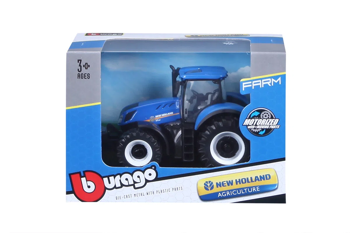 Bburago-1/43 Collezione Ferme-New Holland Auto, 31612, Verde