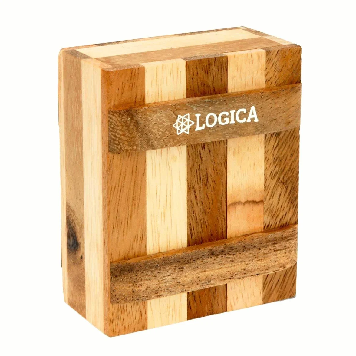 Logica Giochi - Lo Scrigno Zebra – Scatola Segreta - Rompicapo in legno – Difficulta 3/6 Difficile – Collezione Leonardo