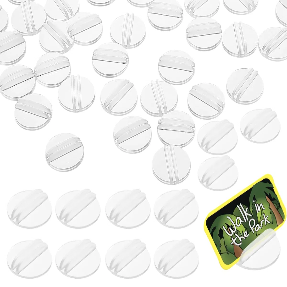 PRETYZOOM Porta Carte Da Gioco Da Tavolo Trasparente Rotondo 0.94 Pollici Supporto Per Carte Da Gioco Per Adulti Organizzatore Per Serate Di Giochi Riunioni E Feste